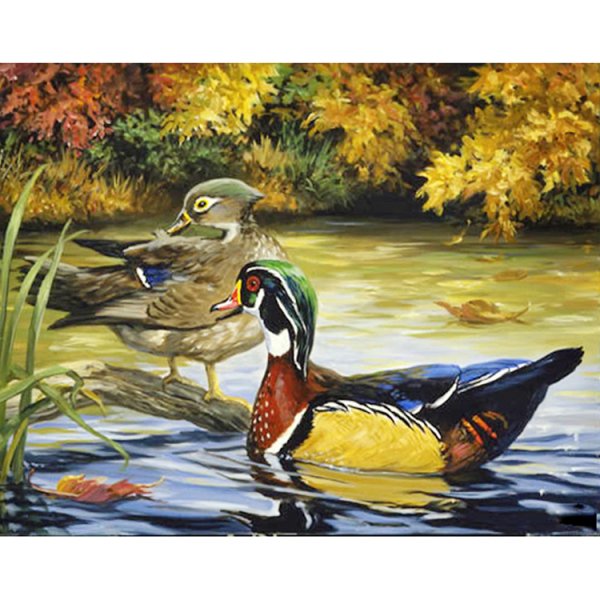 Вышивка Дикие утки