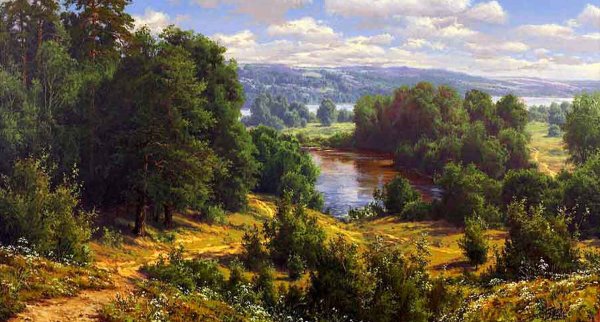 Сергей Басов русский художник-пейзажист