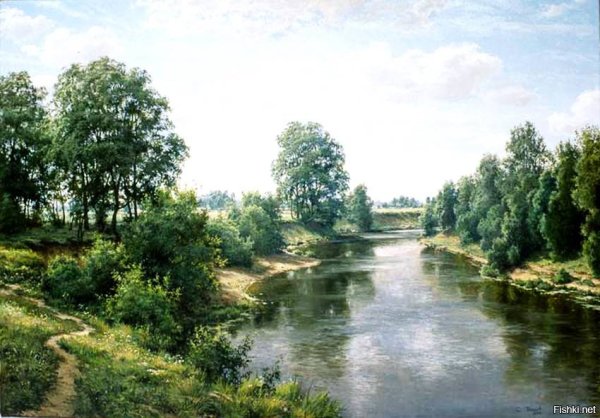 Картины летний пейзаж Басова