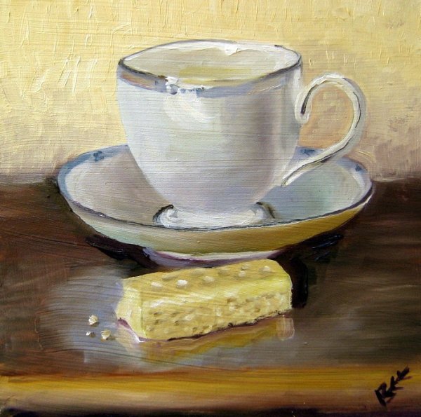 Кружки акварелью живопись