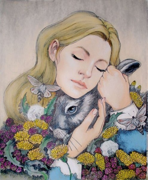Девочка с кроликом