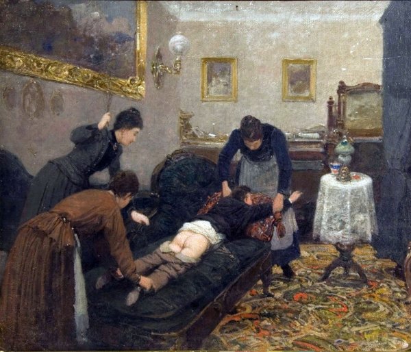 Павел Ковалевский. «Порка». 1880