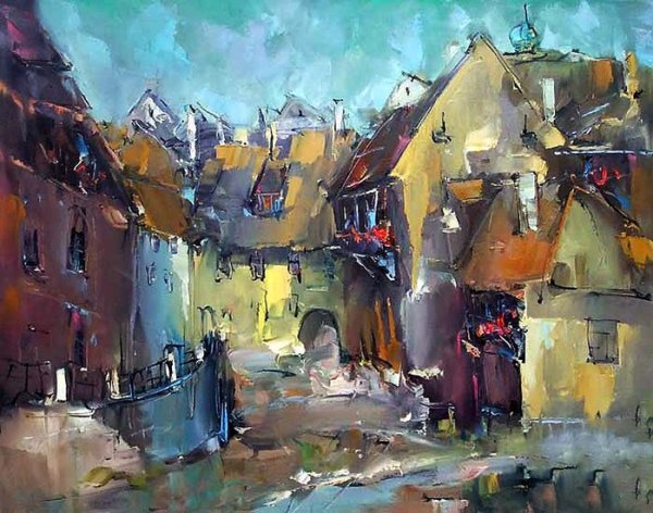 Картина Владимира Литышева Пражская Венеция