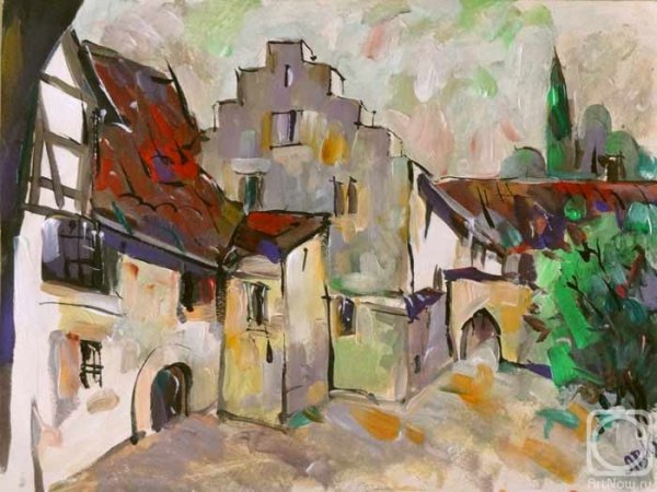 Картины маслом экспрессионизм города