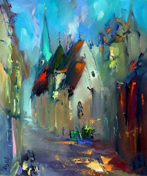 Художник Владимир Литышев картины Кузнецкий мост