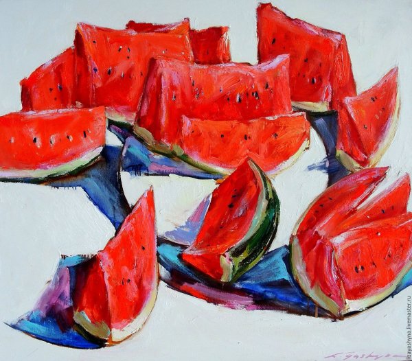 Арбуз живопись