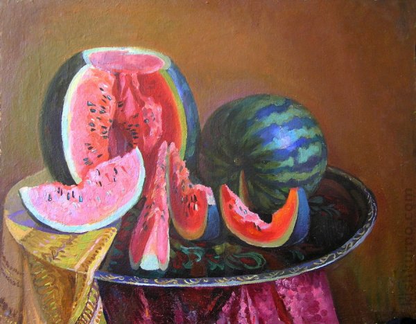 Пишем Арбуз маслом