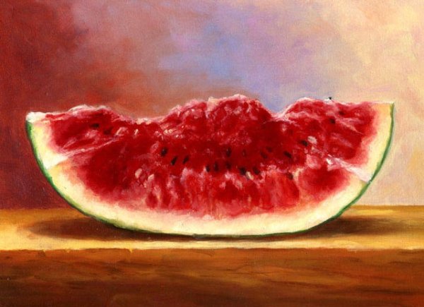 Арбуз картина маслом