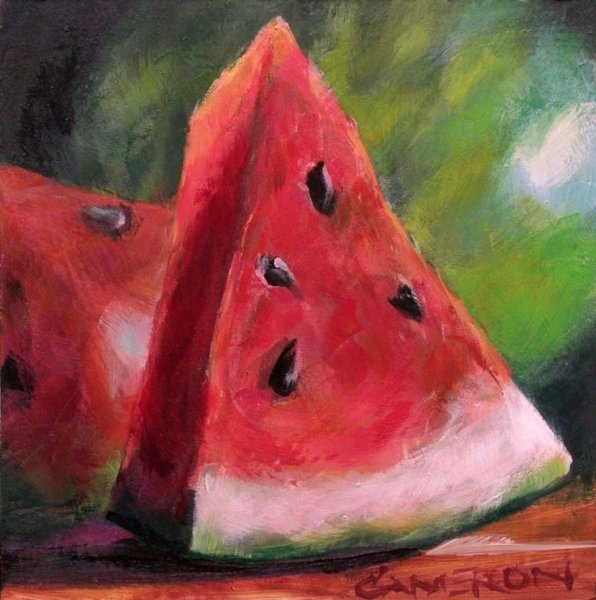 Арбуз живопись