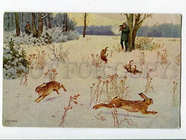 Охота на зайца картина