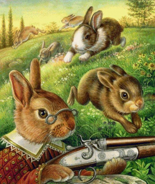 Русская борзая на охоте