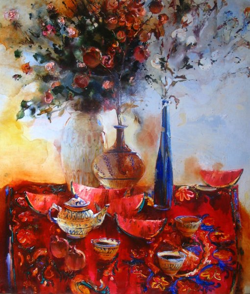 Художник Василий Пешкун зима