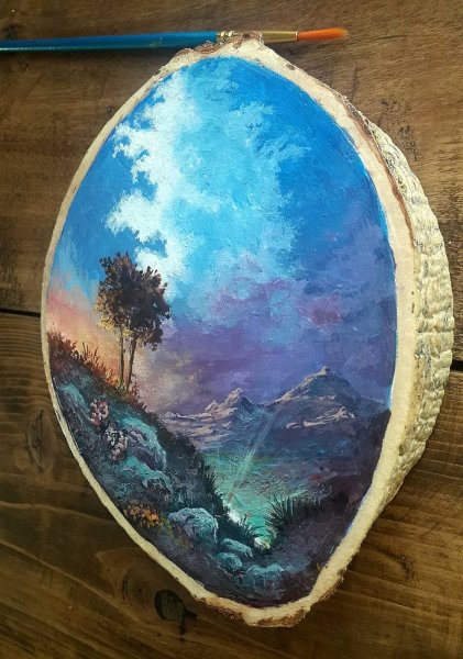 Картины на спилах