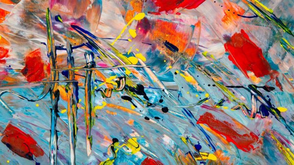 Зимняя живопись акрилом