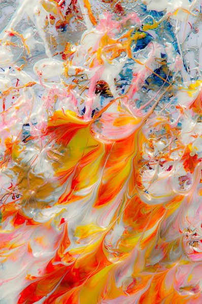 Снегопад живопись