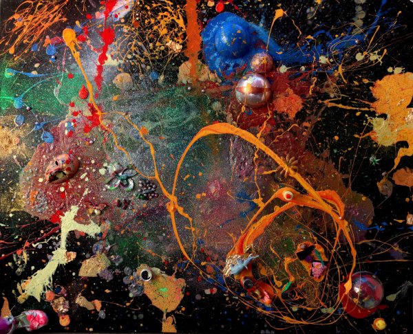 Абстракция в бирюзовых тонах