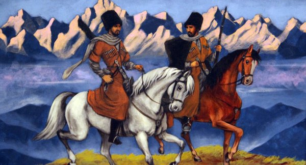 Кавказ Черкесы черкешенка