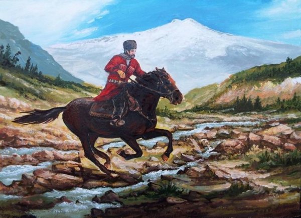 Этнос Осетии картина джигит