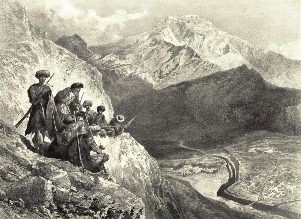 Григорий Гагарин художник Кавказ