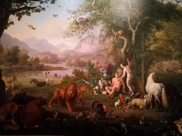 Адам и ева Эдемский сад в живописи