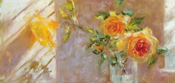 Розы маслом Импрессионизм