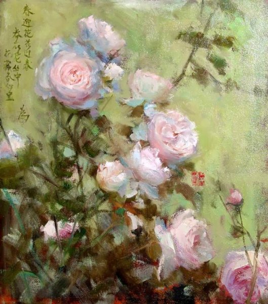 Олег Трофимов художник Импрессионист розы