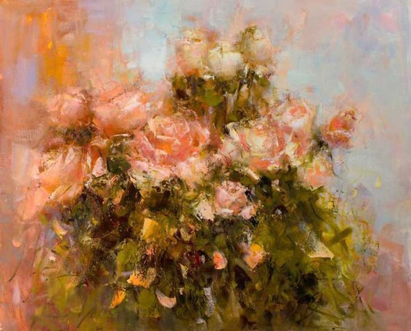 Олег Трофимов художник Импрессионист розы