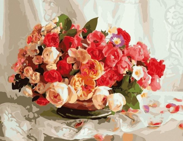 Роскошные букеты цветов живопись