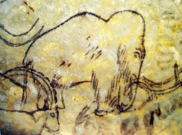 Наскальные рисунки Мамонтов мамонты