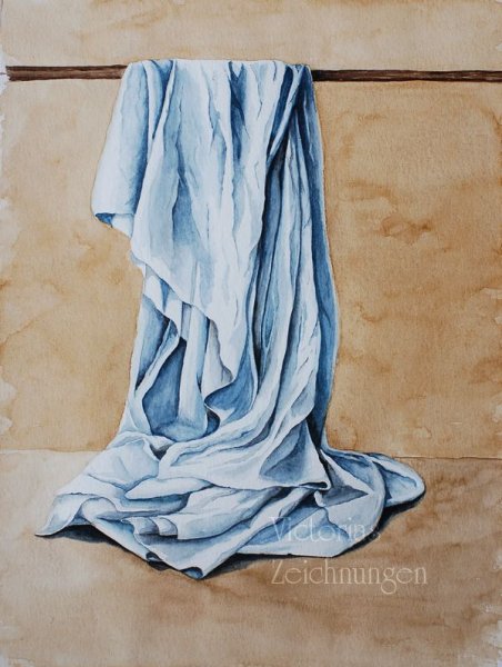 Академический Этюд драпировки гризайль