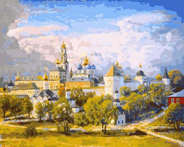 Картина по номерам Троице Сергиева Лавра
