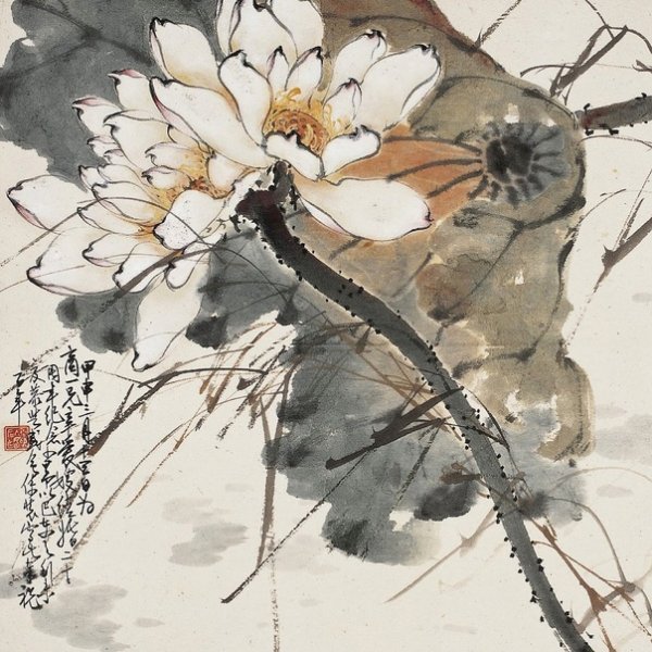 Китайская живопись гохуа рыбы