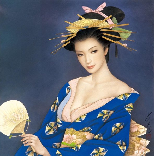 Художник Чжао Гоцзин и его ученица Ван Мэйфан