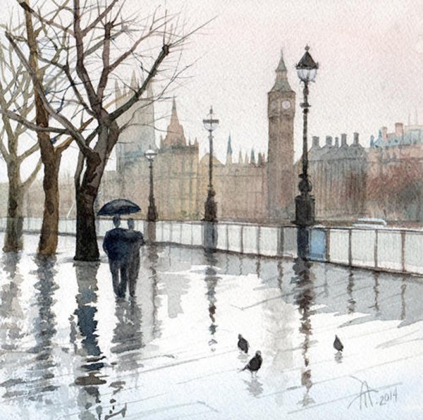 Современные французские акварелисты