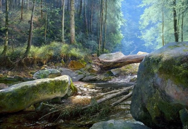 Опушка с березами Юрий Клапоух