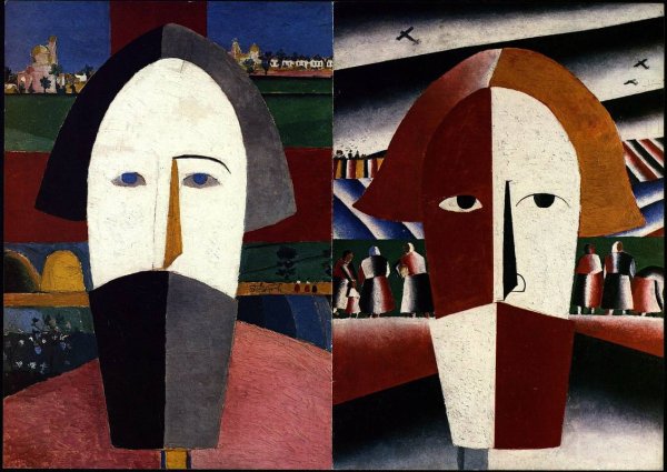 Казимир Малевич «отдых. Общество в цилиндрах» (1908)