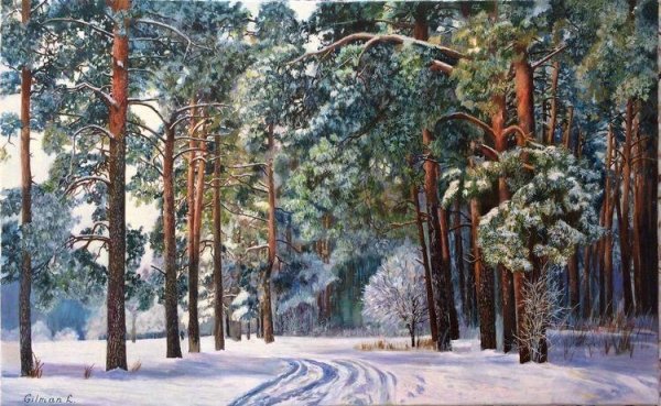 Ель в живописи русских художников