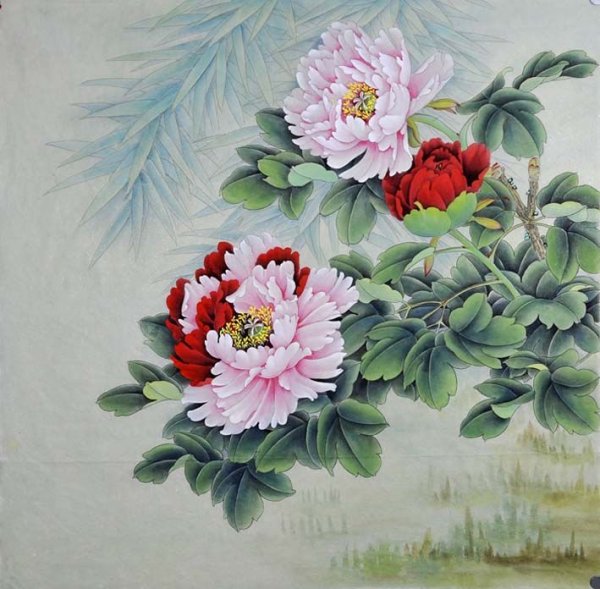 Японская живопись цветы