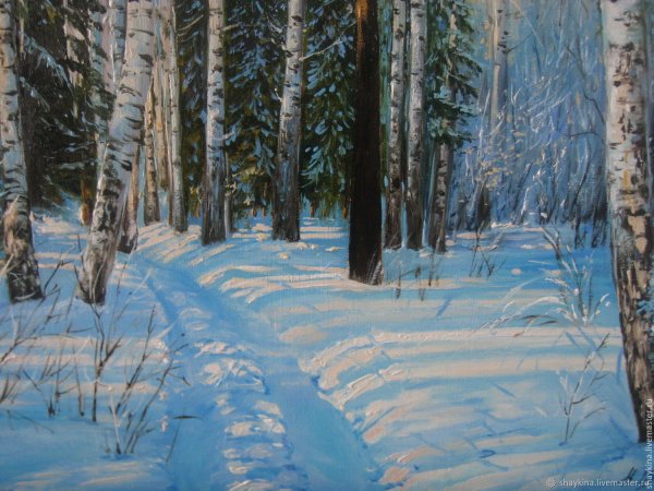 Шильдер зимний лес