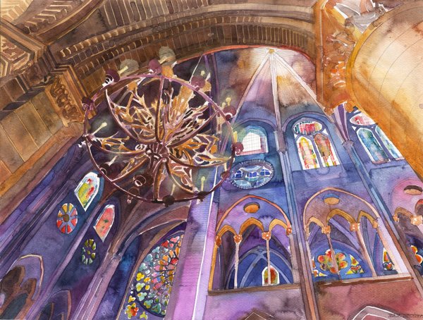 Нотр дам де пари внутри на картинах