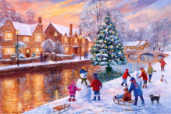 Чак Пинсон зимний город