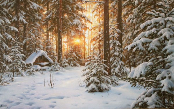 Художник Сычев Алексей Владимирович зима