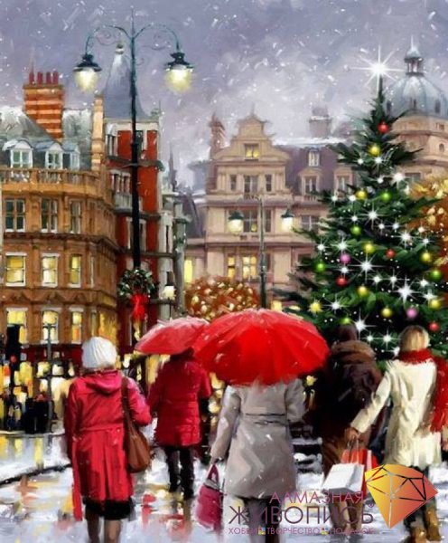 Прогулка февраль картина город