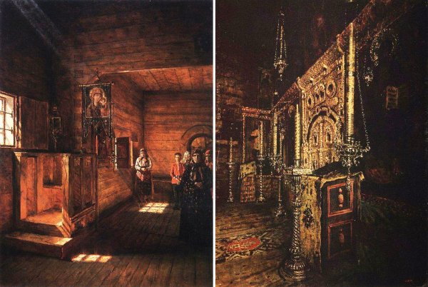 Верещагин внутренний вид церкви Иоанна Богослова