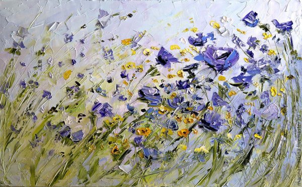 Полевые цветы живопись Импрессионизм