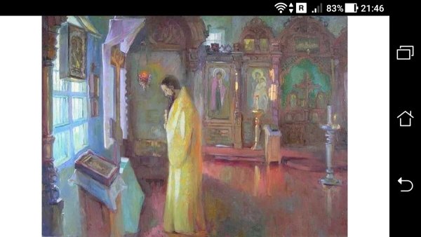 Картины русских художников моление в церкви