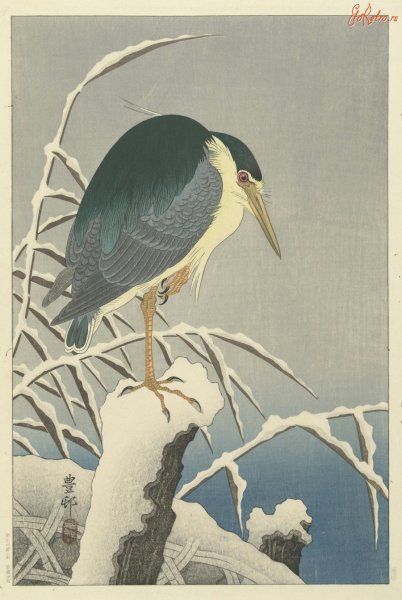 Цапля в китайской живописи