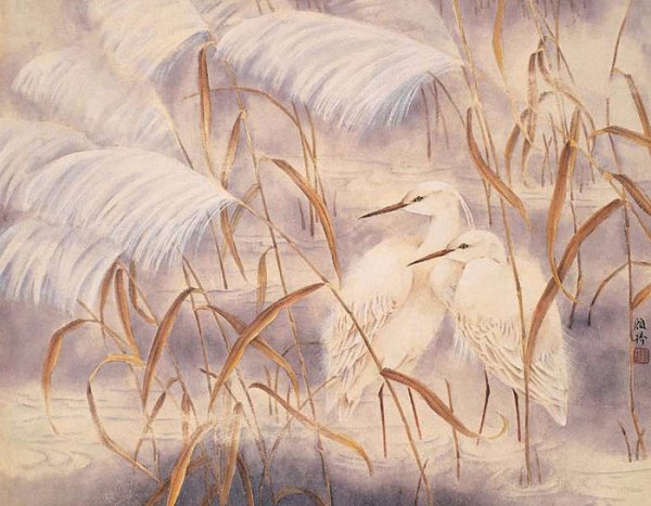 Японские Гравюры Охара Косон