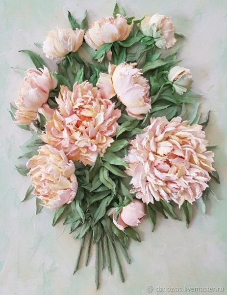 Литография Мирошниченко пионы