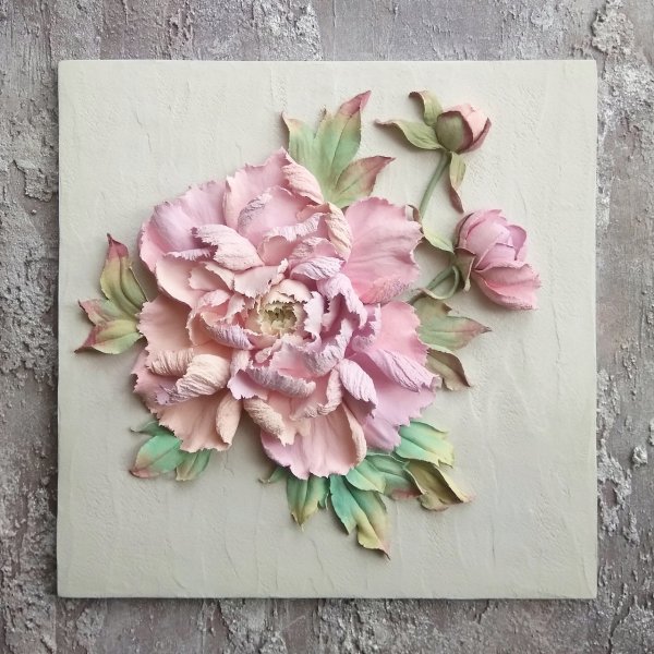 Скульптурная живопись георгин